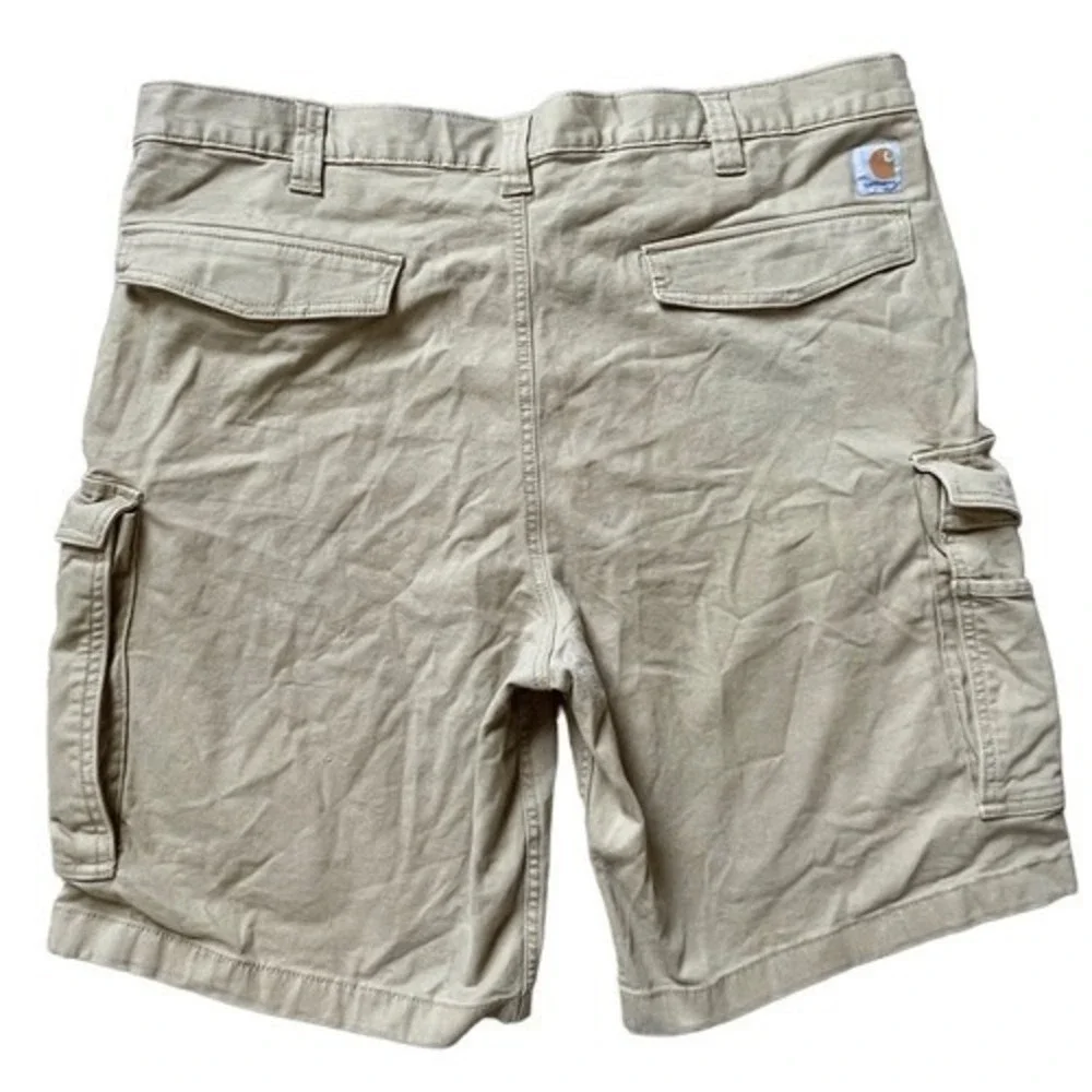Carhartt Mens Relaxed‎ Fit Cargo Shorts Tan Khaki Cotton Canvas 103542 Size 42